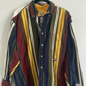 M Striped Button Up